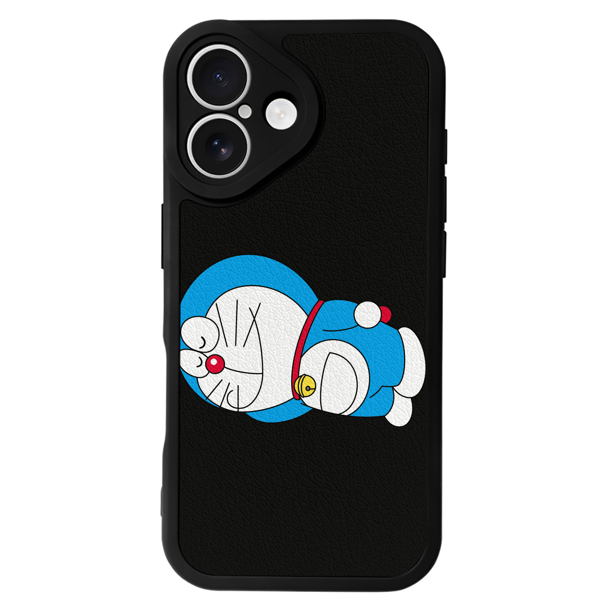 （画像用） ドラえもん Doraemon 【iPhone 16シリーズ対応】シリコンスマホケース（レザー調） 材質：シリコン